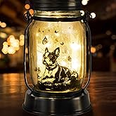 Boston Terrier Gifts for Women/Men Boston Terrier Solar Lanterns Mom Birthday Dog Lovers Lantern Pet Loss Dog Memorial Lights Solar Garden Decoration for Yard, Patio,Backyard,Porch Torches Light