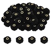 Tupalizy 50PCS Fluffy Faux Fur Pom Poms Beads Soft Fuzzy Spacers Beads for Bracelets Jewelry Making Keychains Pens Earrings Garland Headband Hats DIY Crafts Projects Gifts Accessories