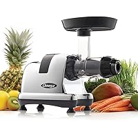 Omega J8008C Juicer Extractor and Nutrition System Creates Fruit Vegetable and Wheatgrass Juice Quiet Motor Slow…