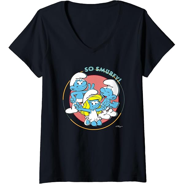 SHEIN X The Smurfs da bambine Gonna e Maglietta con