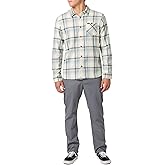 O'NEILL Men's Plaid Stretch Flannel - Long Sleeve Flannel Shirt for Men - Casual Button-Up Shirt