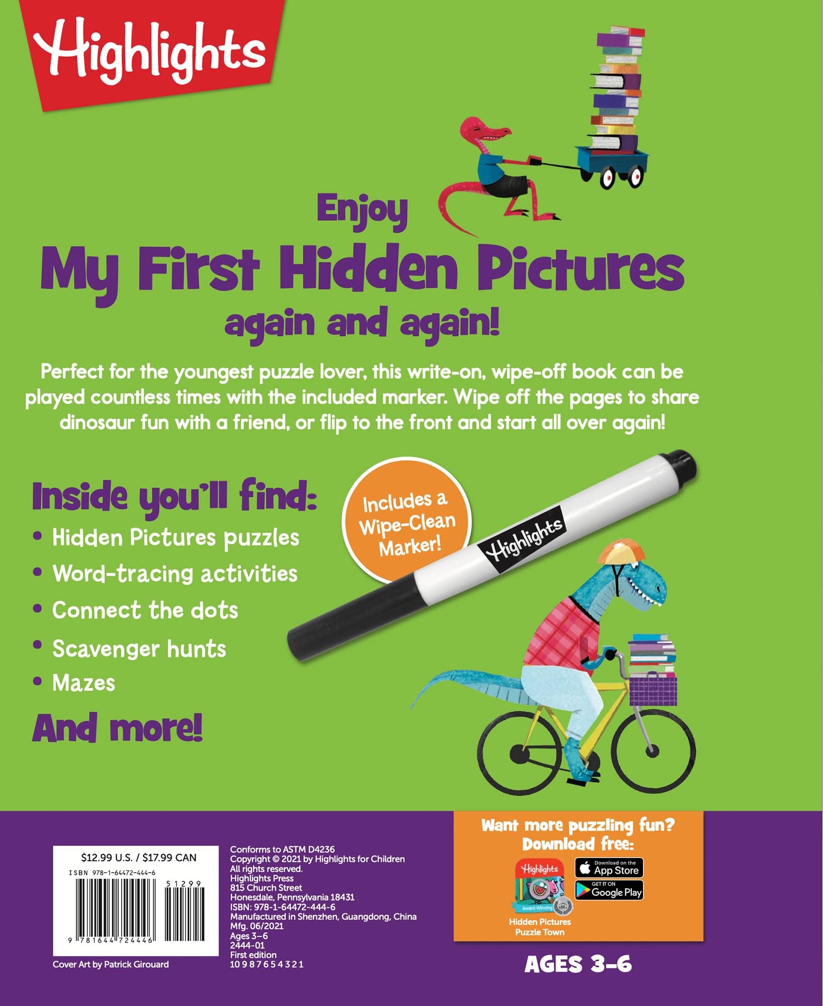 Write-On Wipe-Off My First Dinosaur Hidden Pictures (Write-On Wipe-Off My First Activity Books) Write-On Wipe-Off My First Dinosaur Hidden Pictures (Write-On Wipe-Off My First Activity Books) Spiral-bound