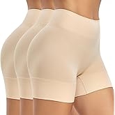 BESTENA 3 Pack Slip Shorts for Under Dress Anti Chafing Shorts Boyshorts Panties for Women