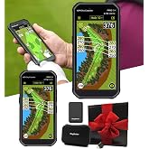 SkyCaddie PRO 5X Handheld Golf GPS Gift Box Bundle | 5.5" Display, 35K Maps, TruePoint Precision, Dynamic HoleVue | Includes PlayBetter Portable Charger, Wall Adapter &amp; Case