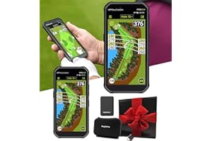 SkyCaddie PRO 5X Handheld Golf GPS Gift Box Bundle - TruePoint Precision Technology - 5.5" Display, 35,000 Maps, Dynamic HoleVue - Includes PlayBetter Portable Charger, Wall Adapter, & Case
