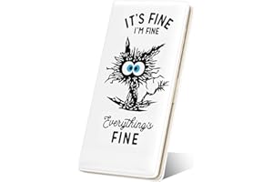 Nipichsha Womens Wallet, RFID Slim Wallets for Women, Thin Ladies Credit Card Holder Wallet, Cute Leather Bifold Clutch Billfold with 11 Card Slots & ID Window (Fine Cat)