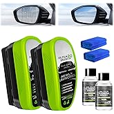 2 Set Oil-Free Car Glass Brushes, Upgrade 2.0 Clear Vision Glass Cleaner, Oil Film Cleaning Brush for Automotive Windows, Clearvision Cars Windshield Cleaner Tool, Universal Cleaning Wipe Board
