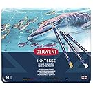 Derwent Coloured Pencils, Inktense Ink Pencils, Drawing, Art, Metal Tin, 24 Count (0700929)