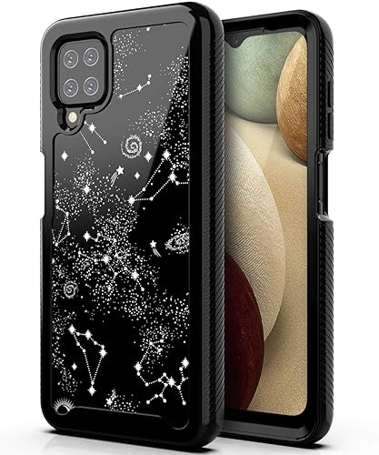 PBRO Case for Samsung Galaxy A12 Case,Cute Universe Case Dual