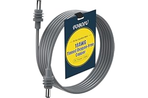 Foboiu Fit for Starlink Mini DC Power Cable 3M/9.8FT, Tinned Oxygen-Free Copper OFC Wire Compatible with Starlink Mini Cable LSZH Waterproof Outdoor Gray for RV Power