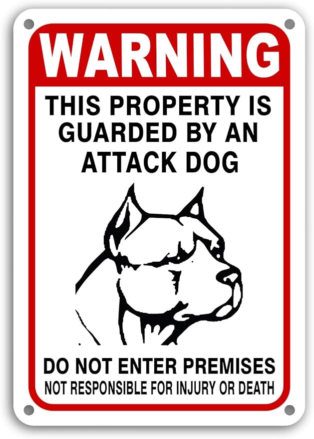 beware of attack dog