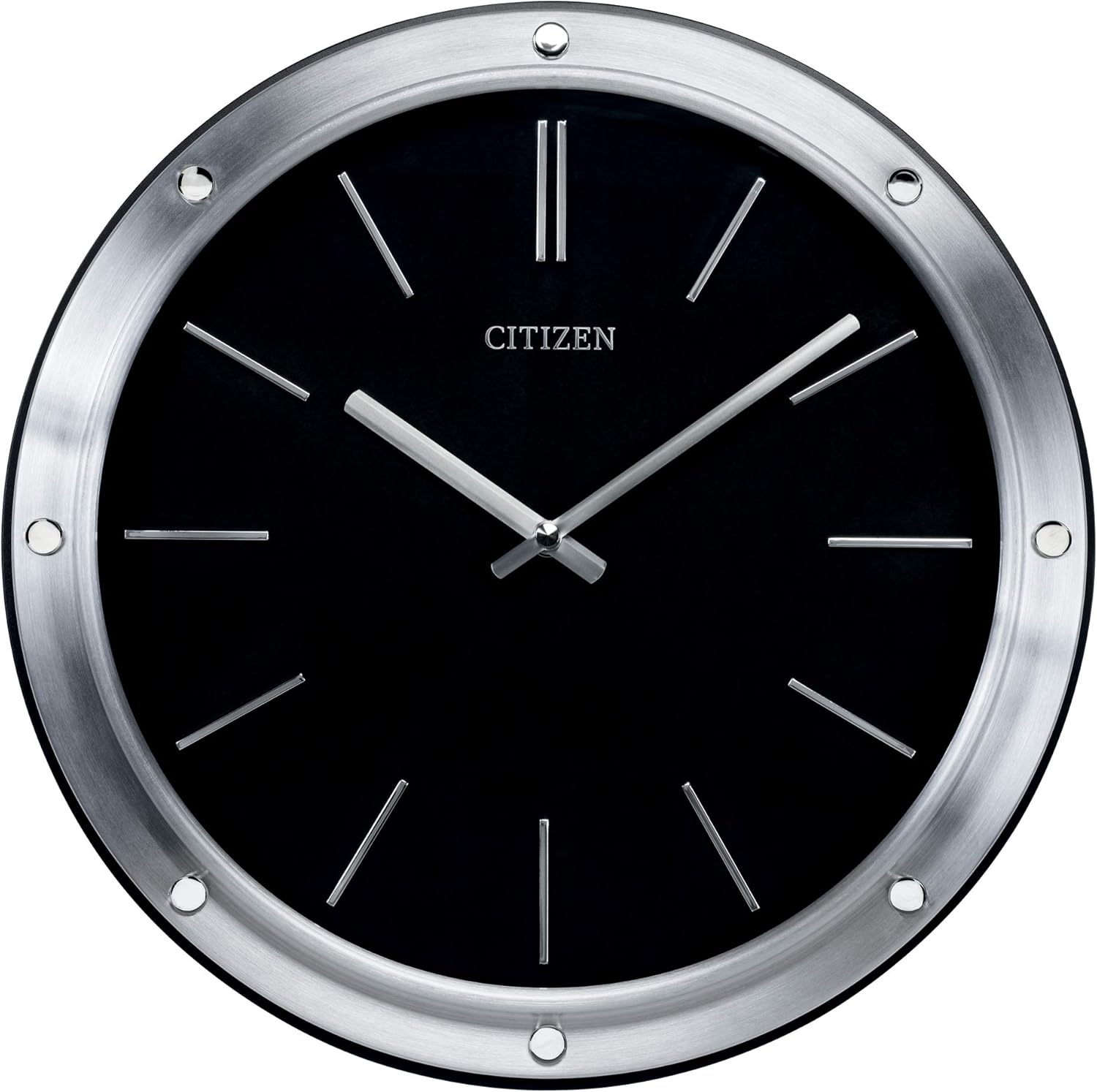 Citizen CC2001 Gallery Wall Clock, SilverTone Home & Kitchen