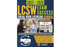 Social Work Licensing Clinical Exam Success: Fully ASWB-Aligned & Fully Illustrated Study Guide with Mock Exams, Digital Flashcards, Detailed ... eLearning Access (Apex Academic Exam Success)