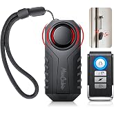 HOMATTER Door Handle Alarm, Door Alarms for Home Security &amp; Anti-Theft with 113dB Vibration Triggered Portable Door Alarms- Perfect for Kids, Toddler, Elderly, Hotel, Travel, Bedroom