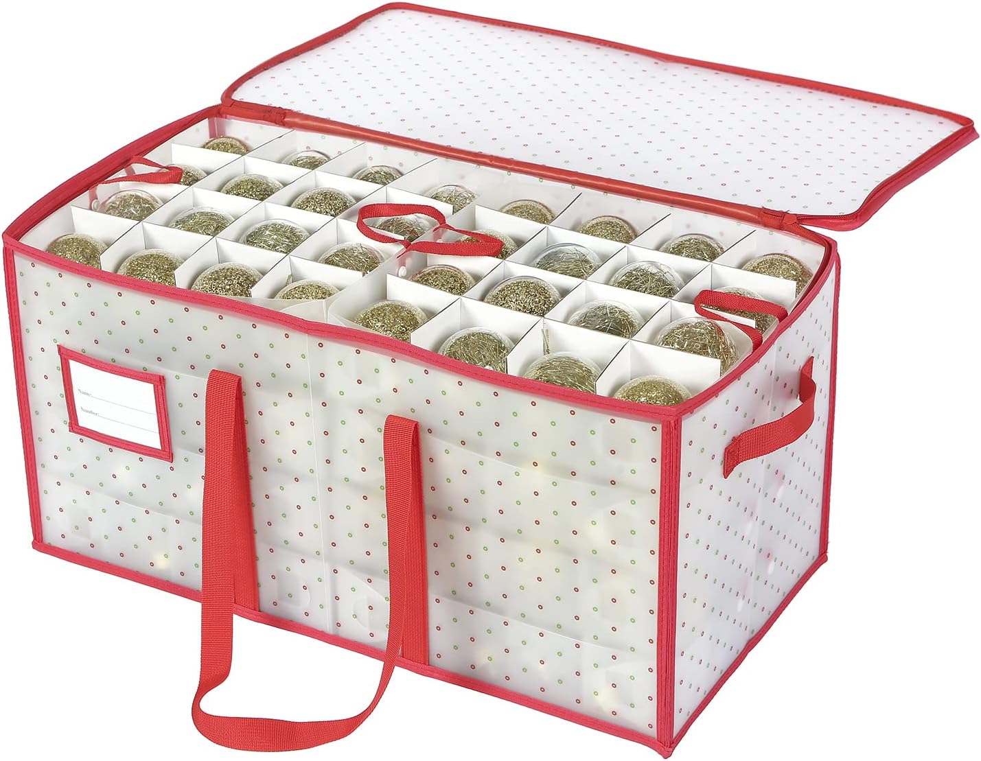 Storage & Organization - Sattiyrch Plastic Christmas Ornament Storage Box with Trays,Customizable Dividers, Dust-Proof Durable Ornament Organizer Holder,Christmas Storage Containers,Holds 128 x 3 inch Ornaments