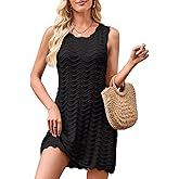 Falechay Beach Cover Ups for Women Bathing Suit Cover Up Crochet Swimsuit Bikini Coverup 2025 Summer Sleeveless Dresses