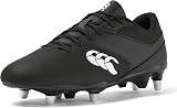 Canterbury Phoenix Raze Soft Ground Rugby Boots Unisex 9.5 Black White view 1