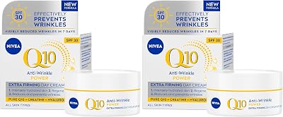 NIVEA Q10 Anti-Wrinkle Power Day Cream SPF 30 50ml Pack of 2