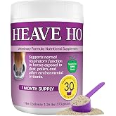 HEAVE HO Equine Respiratory &amp; Immune Support Supplement, 30 Servings | Herbal horse supplement with vitamins C &amp; E, zinc and magnesium to support normal respiratory and immune function.