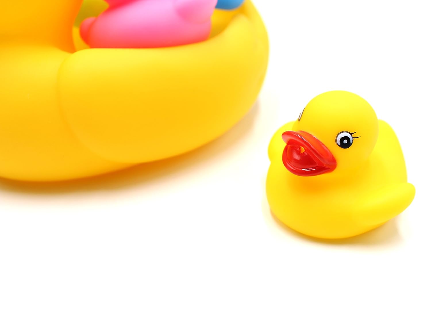 rubber duck family bath set