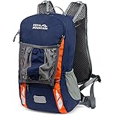 Bike Backpack With Rain-Cover, Mountain Biking Backpacks, Lightweight Packable Daypack Waterproof For Travel, Small Backpack For Bicycle Riding,Hiking,Camping (Navy Blue)