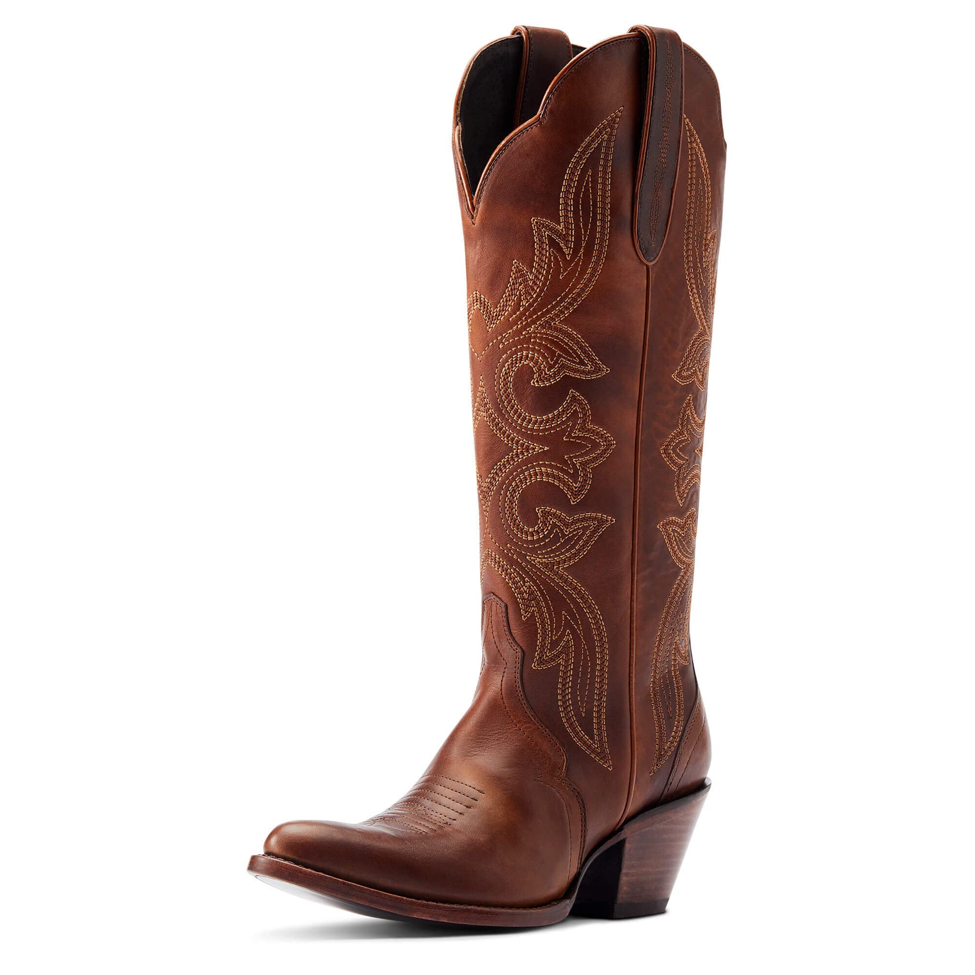 Photo 1 of ***(HEAVILY USED/ MINOR DAMAGE)***ARIAT BMVY9 Womens Belinda StretchFit Western Boot Chic Brown 7.5