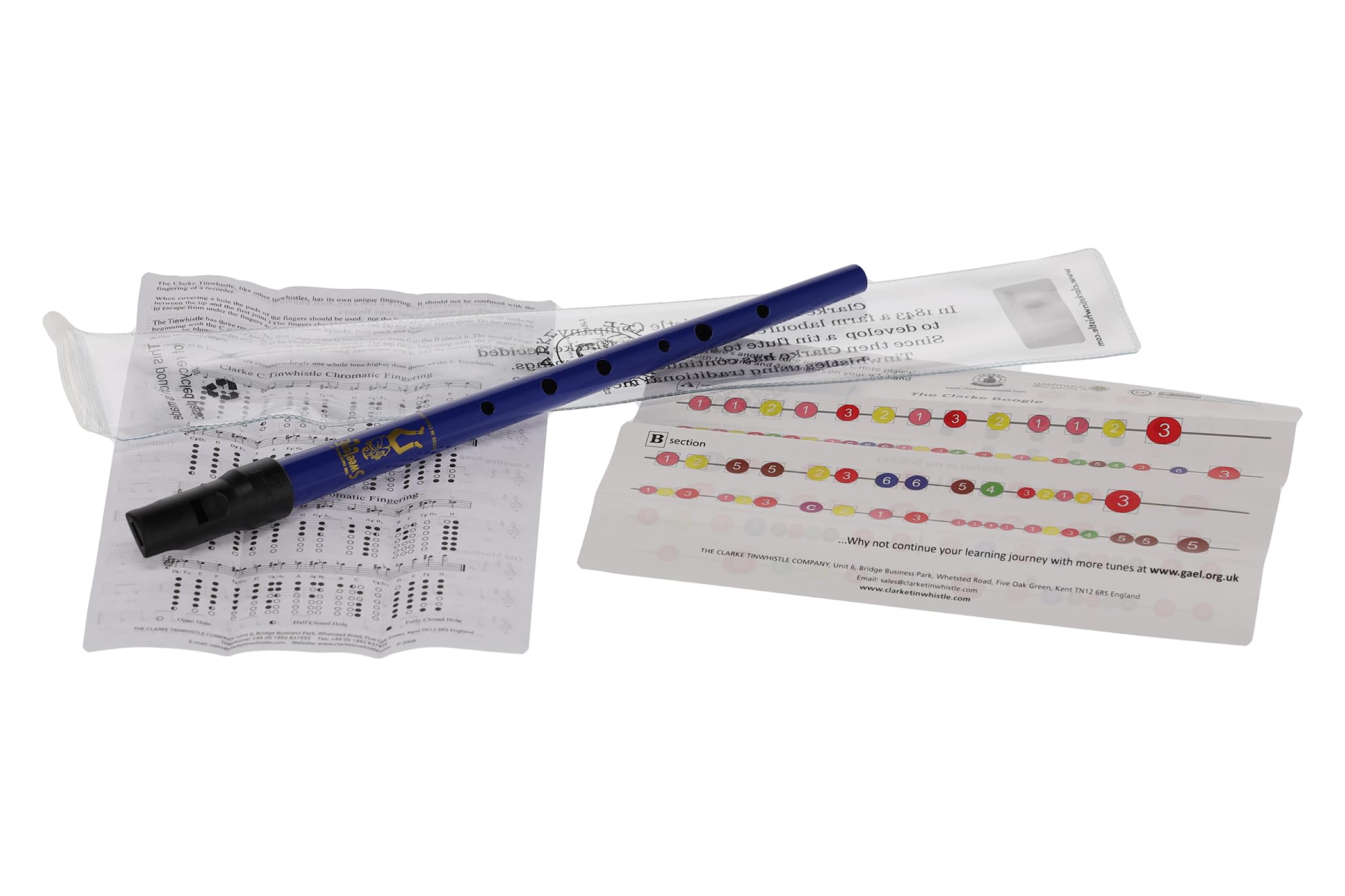 Clarke 700532 Pennywhistle Sweetone D-tuning blue