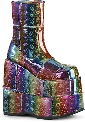 demonia shoes rainbow