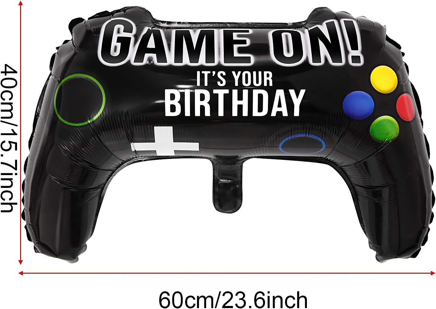 4 Packs Video Game Party Balloons, 23.6 x 15.7 Inch Game on Balloons Video Game Controller Aluminum Foil Balloon for Birthday Party and Game Party Decoration: Toys & Games