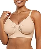 SHAPELLX Wireless Comfy Bra for Womens Seamless Bra