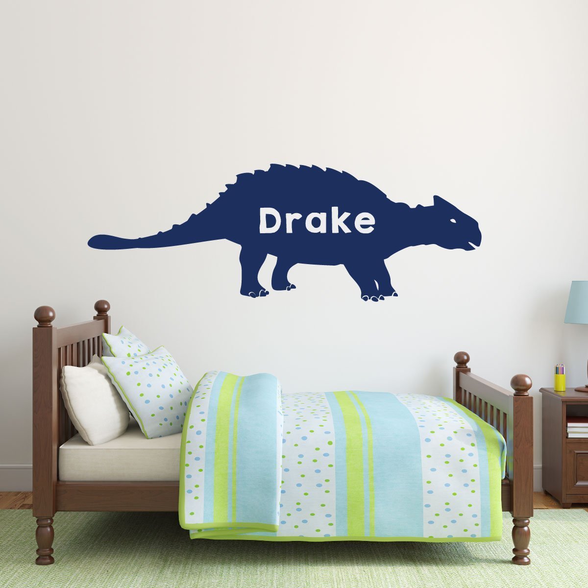 Amazon Com Dinosaur Bedroom Vinyl Decals Personalized
