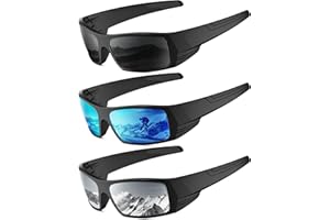 QALLY Sports Sunglasses-Men Polarized Mens-Sunglasses: Wrap Around Sun Glasses for Cycling Fishing with UV400 Protection