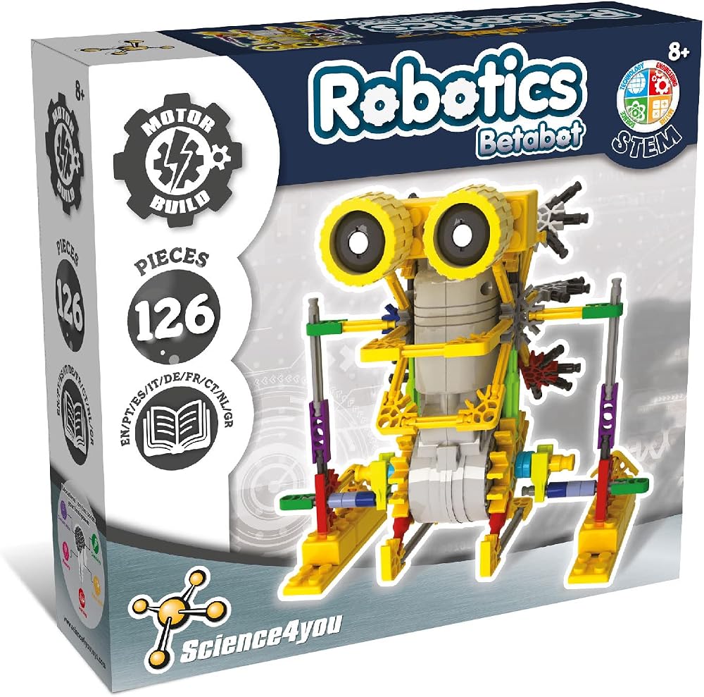Science4you Betabot Robot Building Kit 126 Pieces STEM Toy for Kids 8-14 Years