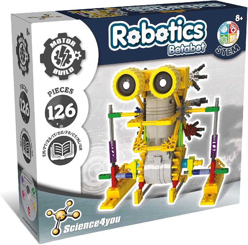 Science4you Betabot Robot Building Kit 126 Pieces STEM Toy for Kids 8-14 Years
