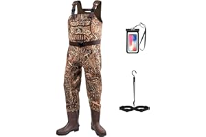 D DRYCODE DRYCODE Waders for Men with Boots, Waterproof Neoprene Chest Waders for Women, Duck Hunting & Fishing Insulated Waders