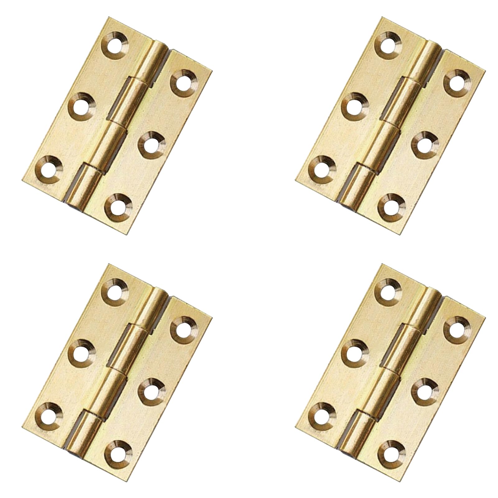 Door Hinges in 4Pcs,Brass Door Hinges,2inch Heavy Duty Folding Hinges,for Gate,Window,Drawer