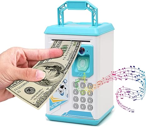 mini atm piggy bank security machine best gift for kids electronic code piggy bank money counter safe box password bank code lock for boys girls