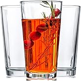 Drinking Glasses - Set of 10-16oz. Margarita Glass Cups - Dishwasher Safe Cocktail Clear Heavy Base Tall Beer Glasses, Water Glasses, Bar Glass, Wine, Juice, Iced Tea