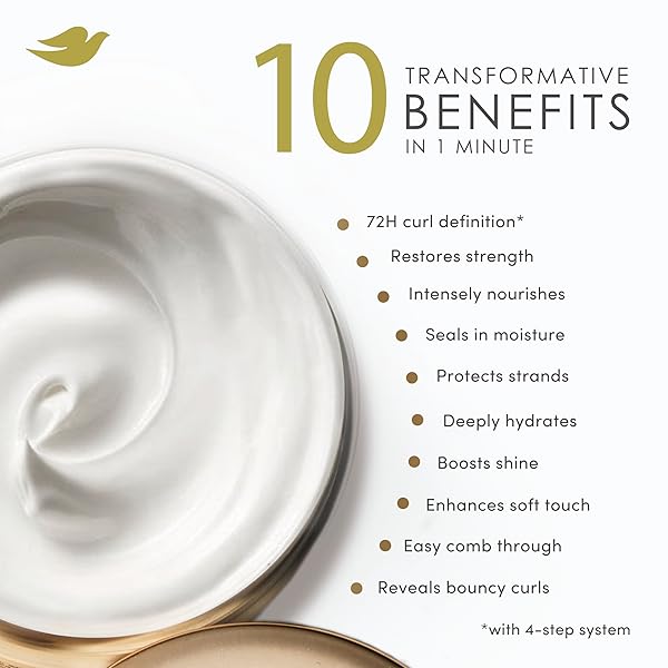 DOVE HAIR AMINO CURL REPAIR 10IN1 CREAM MASK FOR CURLY, COILY HAIR WITH BIO PROTEIN CARE TECHNOLOGY AND AMINO + JOJOBA OIL 9.2 FL OZ.