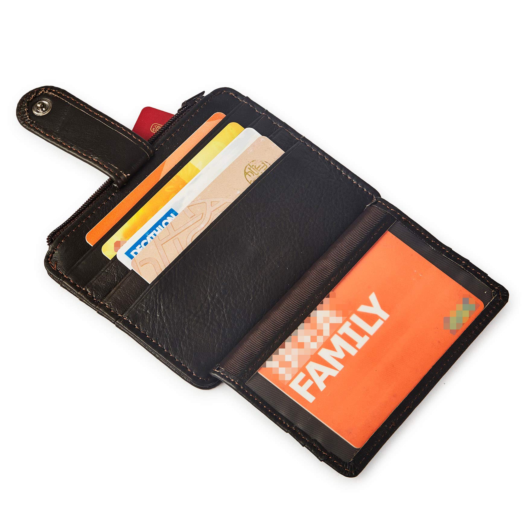 BRASS TACKS Leathercraft Top Grain Leather Minimalist Wallet for Men Vintage Handmade Card Holder Front Pocket Slim Wallet Gift Box