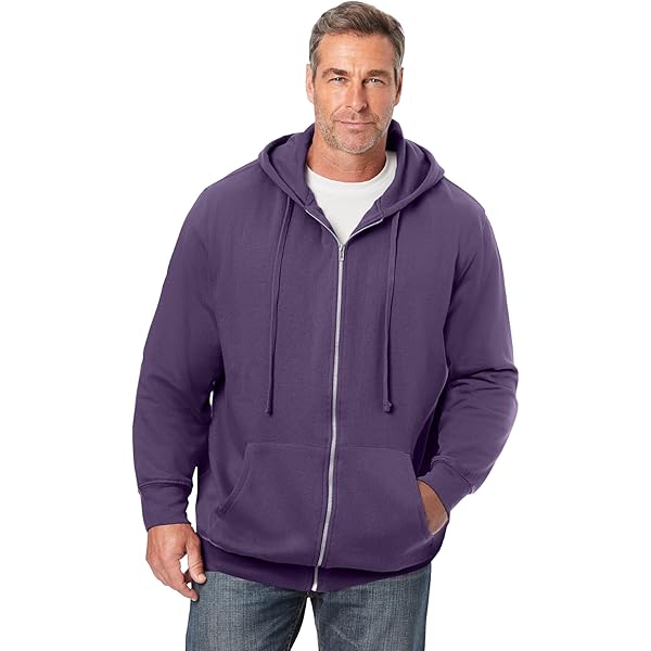 Boulder Creek Herren-Parka – Fleece-gefüttert, Mit Abnehmbarer Kapuze Und 6 Taschen, Große & Hohe Passform