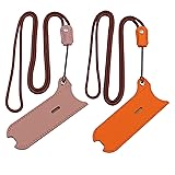 ZUYOOK PU Leather Case Lanyard Necklace case for