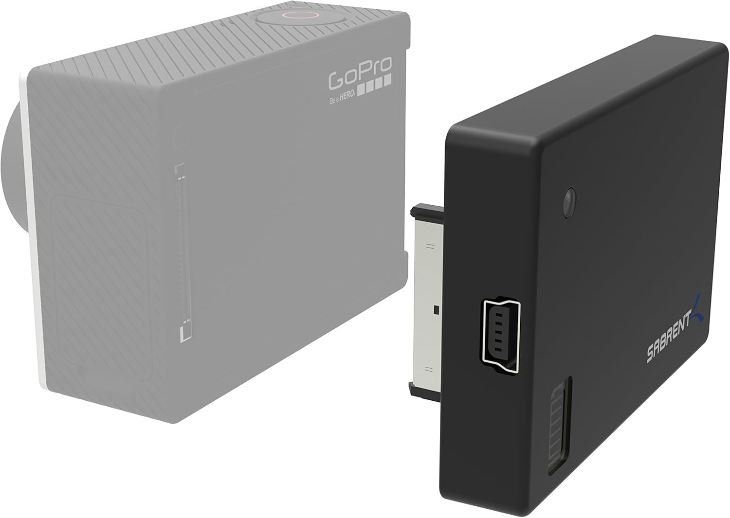 Sabrent Extended Battery Pack for GoPro HERO4, HERO3+, HERO3 [with Backdoor Housings for HERO4