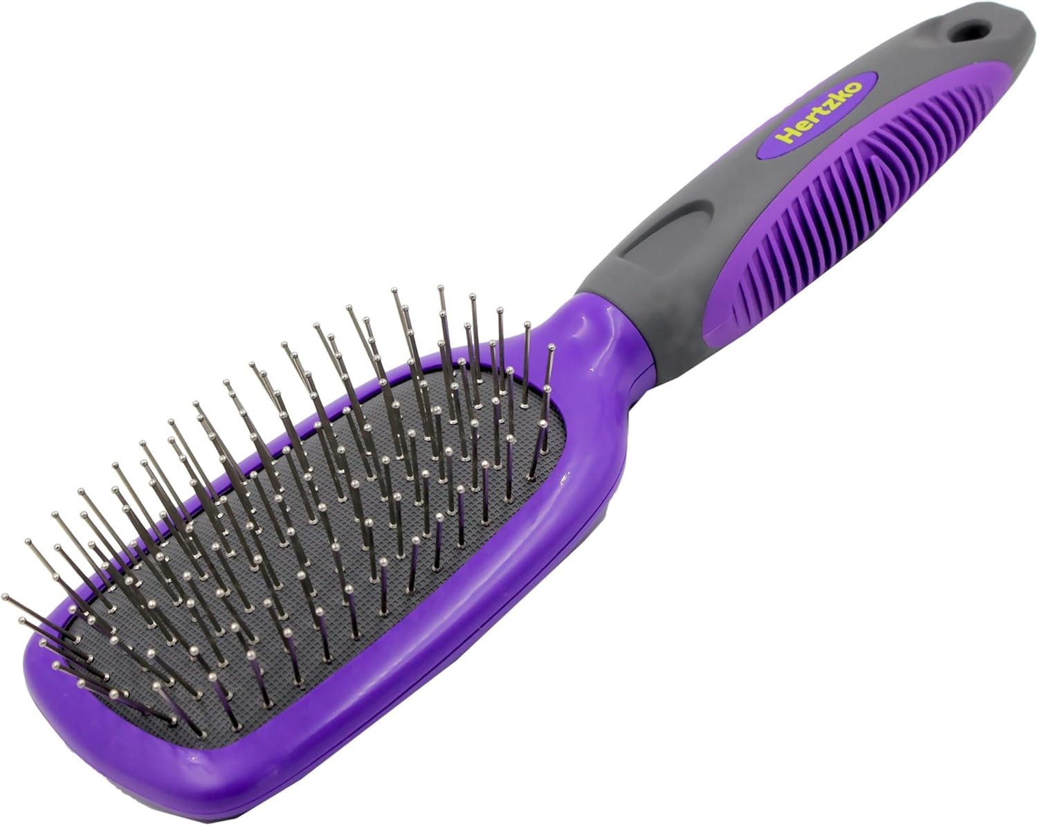 Hertzko Pet Brush Great for Detangling and Removing Loose Undercoat or Shed Fur Suitable for