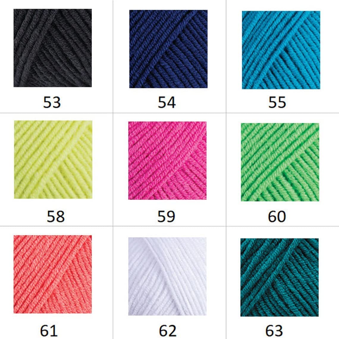 8 skeins YarnArt Jeans, Amigurumi Cotton Yarn, Knitting Yarn, Crochet Yarn, Baby Yarns, Amigurumi