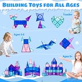Xekel Magnetic Tiles 40 PCS 3D STEM Travel Set Frozen Toys 3+ Years view 8