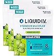 Liquid I.V.® Hydration Multiplier Sugar-Free - Green Grape | Electrolyte Powder Drink Mix | 3 Pack (42 Servings)