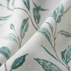 VOGOL Window Valances Leaves Printed Curtains for