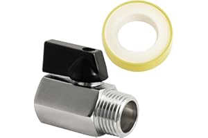Halotronics 1/2" RV Hot Water Drain Valve - Wide Mouth, Easy Access Replacement Drain Plug