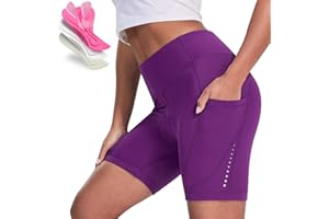 Nepest Padded Bike Shorts Women Cycling Underwear 4D Gel Padding & Pockets Bicycle Biking Biker Shorts Road Mountain